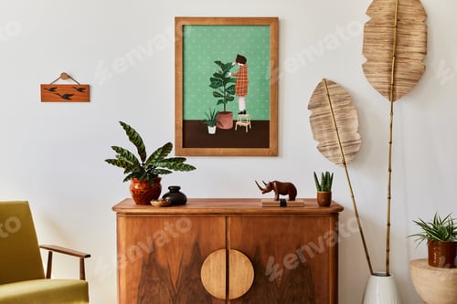 Preview: Minimalist composition of living room