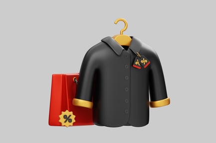 Preview: Sale shopping bag and shirt