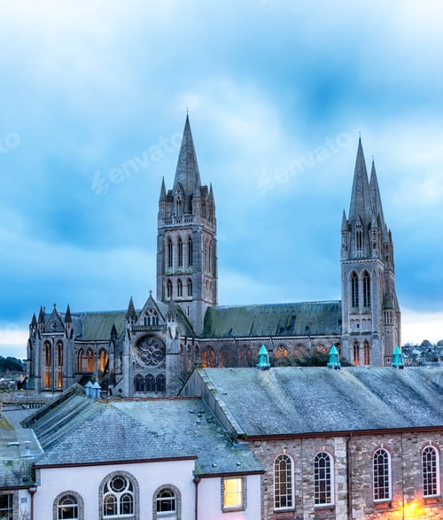 Preview: Dusk at Truro Cathedral