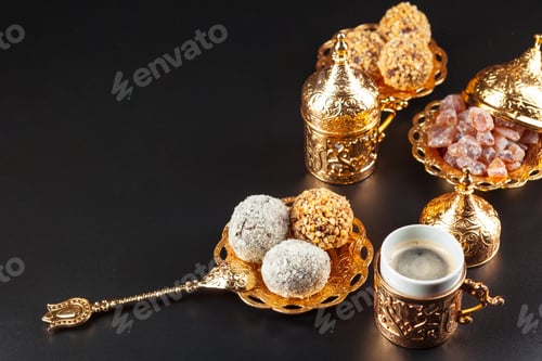 Preview: Traditional Turkish coffee and Turkish delight