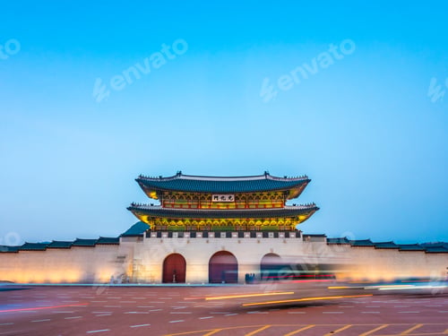 Preview: Beautiful architecture building of gyeongbokgung palace