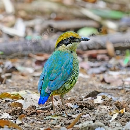 Preview: female Bar-bellied Pitta