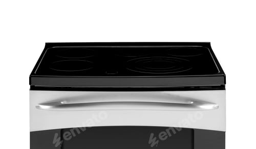 Preview: gas cooker isolated on white background