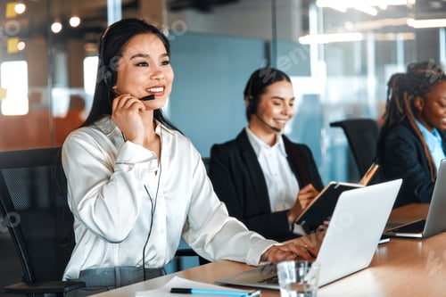 Preview: People working in a call center