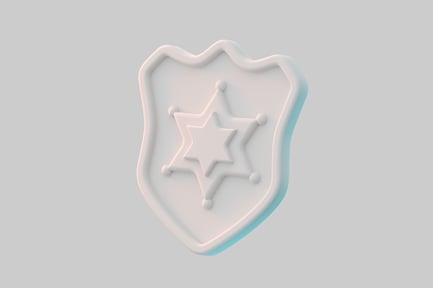 Preview: Sheriff star badge emblem icon