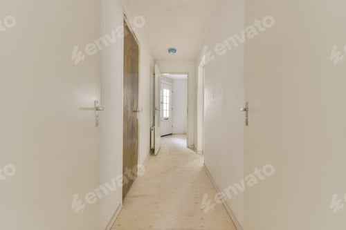 Preview: Long corridor in modern apartment