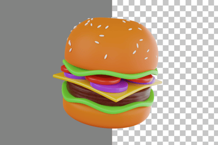 Preview: Burger 3D Icon