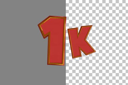 Preview: Thanks 1K 3D Icon