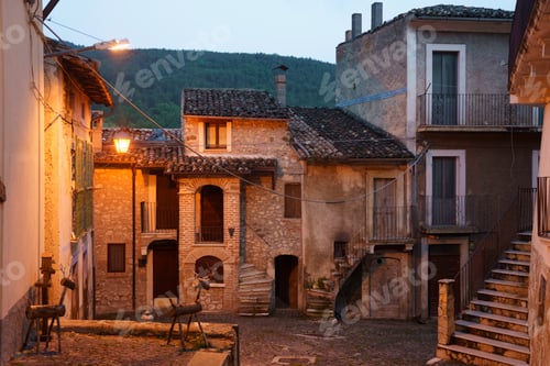 Preview: Assergi, old typical village in Abruzzo, Italy