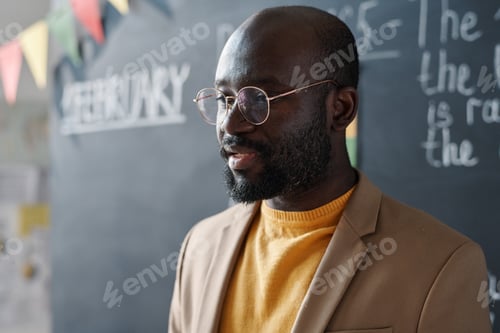Preview: African American teacher at school