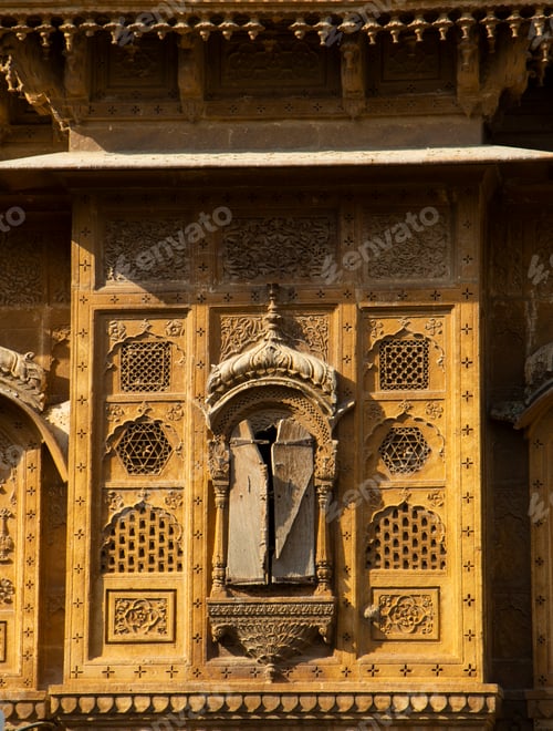 Preview: Exterior of Patwon Ki Haveli in Jaisalmer, Rajasthan, India