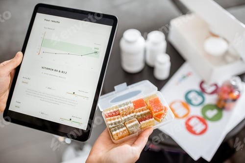 Preview: Online medical tests and nutritional supplements concept