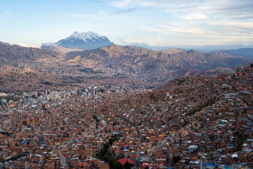Preview: Amazing Panoramic View of Capital of Bolivia La Paz South America El Alto
