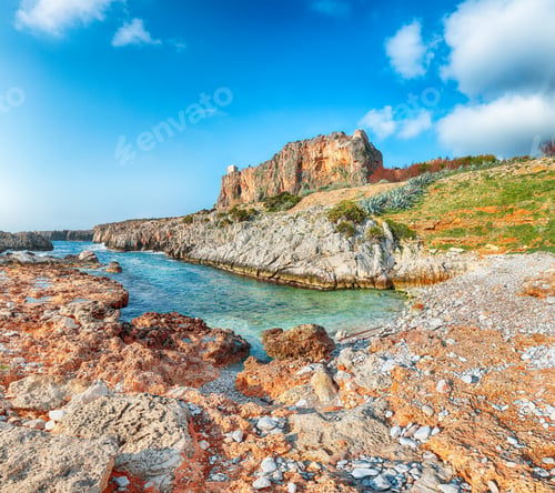 Preview: Stunning seascape of Isolidda Beach near San Vito cape.