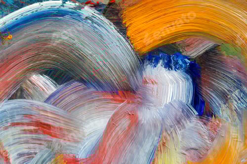 Preview: Detail of fresh brush strokes on canvas