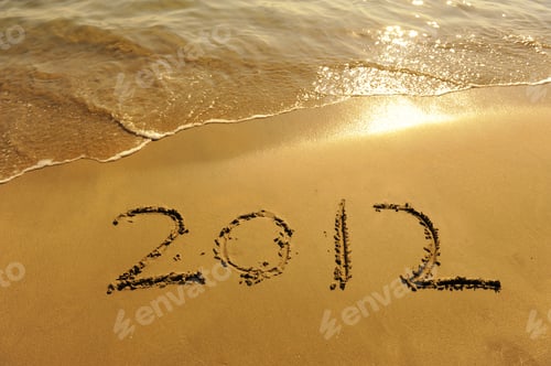 Preview: 2012 New Year Message On The Sand Beach
