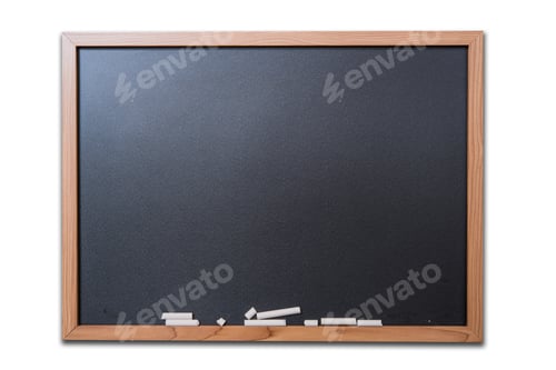 Preview: Blank Blackboard Isolated