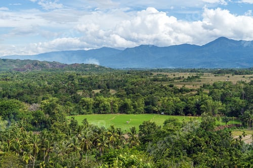 Preview: Landscape with Rice Fields at Seulimum, Aceh, Indonesia