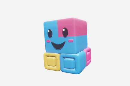 Preview: Game Emoticon Character 3D Illustration