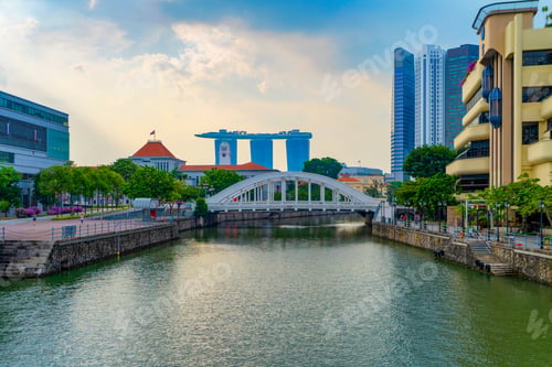 Preview: Marina Bay area in Singapore city.