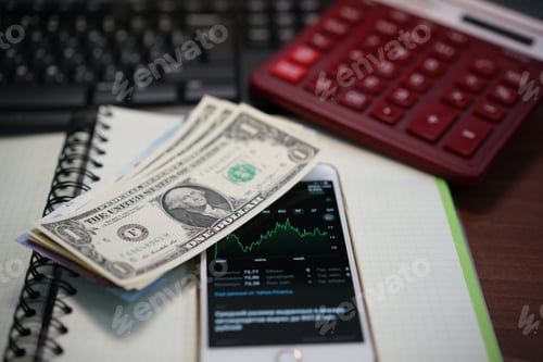 Preview: Checking the stock prices on a phone