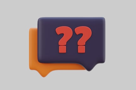 Preview: Two speech bubbles with question marks.