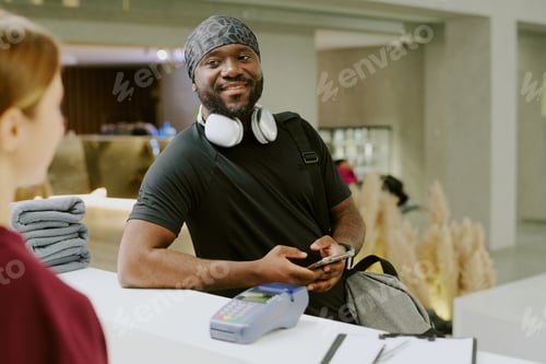 Preview: Gym Resident Talking to Receptionist