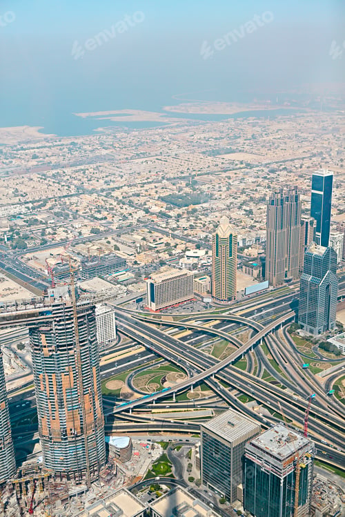Preview: Aerial view from the height of Burj Khalifa