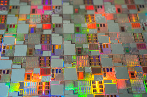 Preview: Silicon wafer for manufacturing semiconductor of integrated circuit.