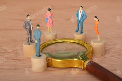 Preview: The businessman, standing in a circle with his colleagues, engaged in a serious discussion
