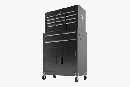 Preview: Rolling Garage Tool Chest with Storage Cabinet