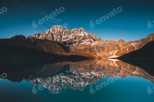 Preview: Gokyo Lake on the Himalayas mountains background