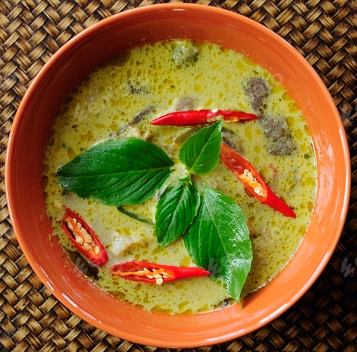 Preview: Green pork Curry , Thai cuisine