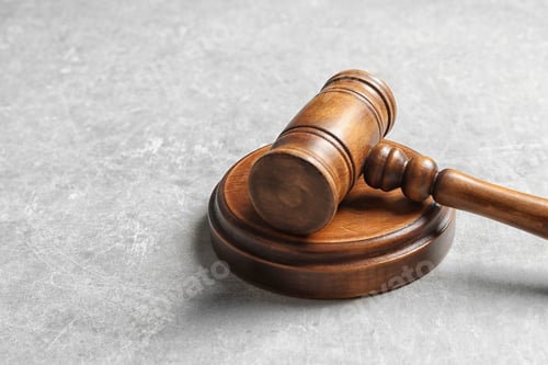 Preview: Judge's gavel on light background. Law concept