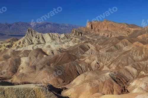 Preview: Golden Canyon and Gower Gulch Loop trail view of badlands at Zabriskie point