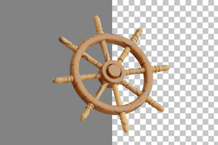 Preview: Ship Wheel 3D Icon