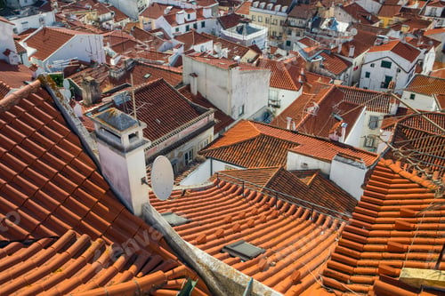 Preview: View from above rooftops, Lisbon, Portugal