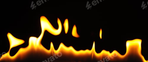 Preview: Close-up flames of an alcohol burner on a dark background