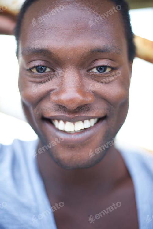 Preview: Portrait of an attractive african american man smiling