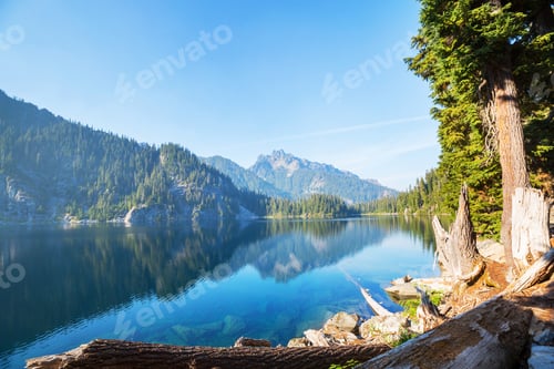 Preview: Mountains lake