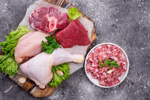 Preview: Assortment of various raw meat