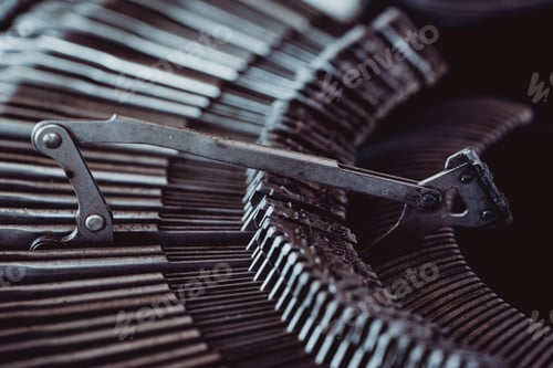 Preview: Closeup sorts of typewriter