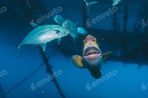 Preview: trigger fish getting super close