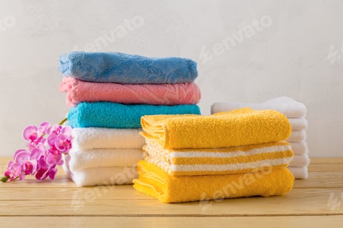 Preview: towels roll with flower