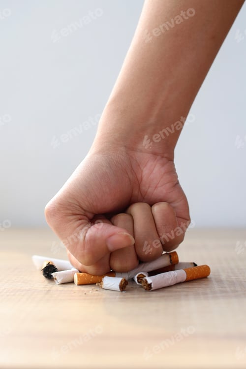 Preview: Say no for cigarette. Smoking reduction campaign in World No Tobacco Day.