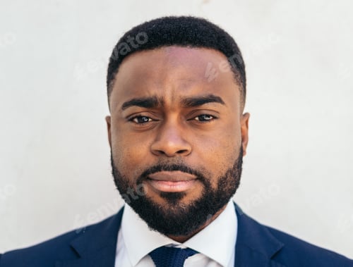 Preview: Close-up of a confident black businessman