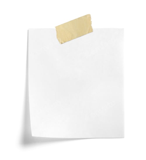 Visualização: mensagem em papel, nota, lembrete, fundo em branco, escritório, negócios, etiqueta de página vazia, fita adesiva