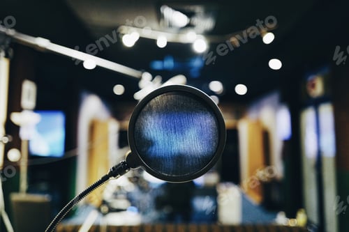 Preview: Microphone in sound studio