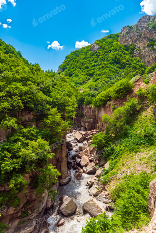 Preview: Fast mountain river in the gorge