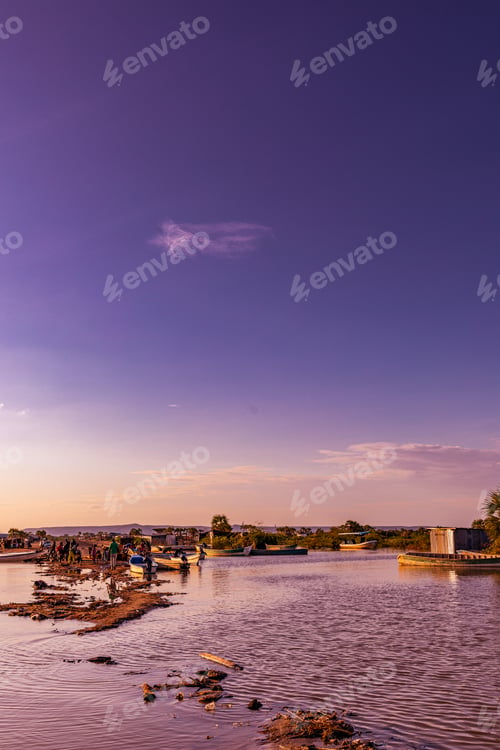 Preview: Lake Turkana Lodwar Kalokol Town Landscapes Waterscape Kenya East Africa